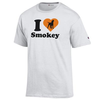 Tennessee Champion Women's I Love Smokey Tee WHITE