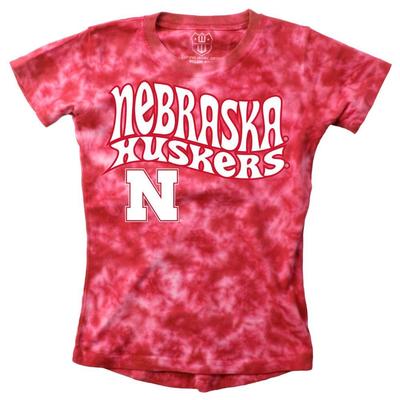 Nebraska Kids Tie Dye Retro Hippie Short Sleeve Tee