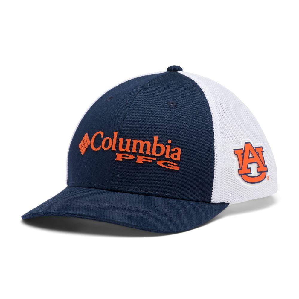 AUB, Auburn Columbia YOUTH PFG Mesh Snapback Hat
