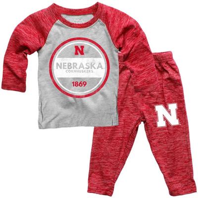Nebraska Toddler Cloudy Yarn Long Sleeve Set