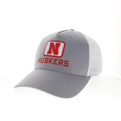 Nebraska Legacy Square Patch Trucker Hat