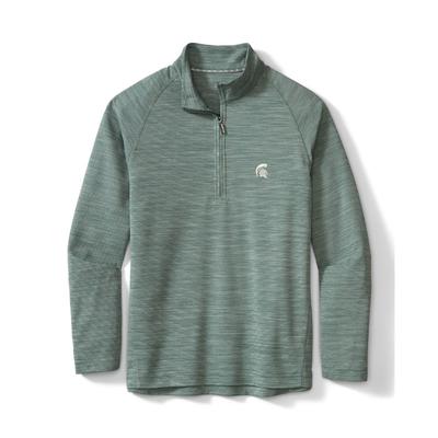 Michigan State Tommy Bahama Men's Play Action Half Zip Pullover