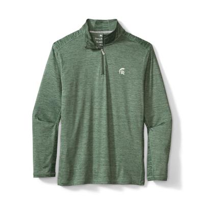 Michigan State Tommy Bahama Delray Half Zip Pullover