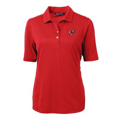Georgia Women's Cutter and Buck Virtue Ecopique Polo RED