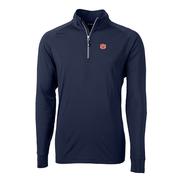  Auburn Cutter And Buck Adapt Eco Knit 1/4 Zip Pullover