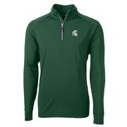  Michigan State Cutter And Buck Adapt Eco Knit 1/4 Zip Pullover