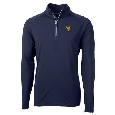 West Virginia Cutter And Buck Adapt Eco Knit 1/4 Zip Pullover