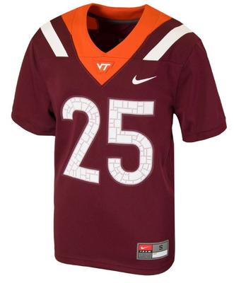 Virginia Tech Nike YOUTH Replica #25 Football Jersey