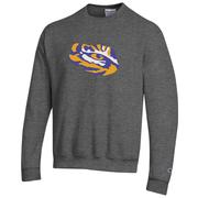  Lsu Champion Tiger Eye Logo Crew Sweatshirt