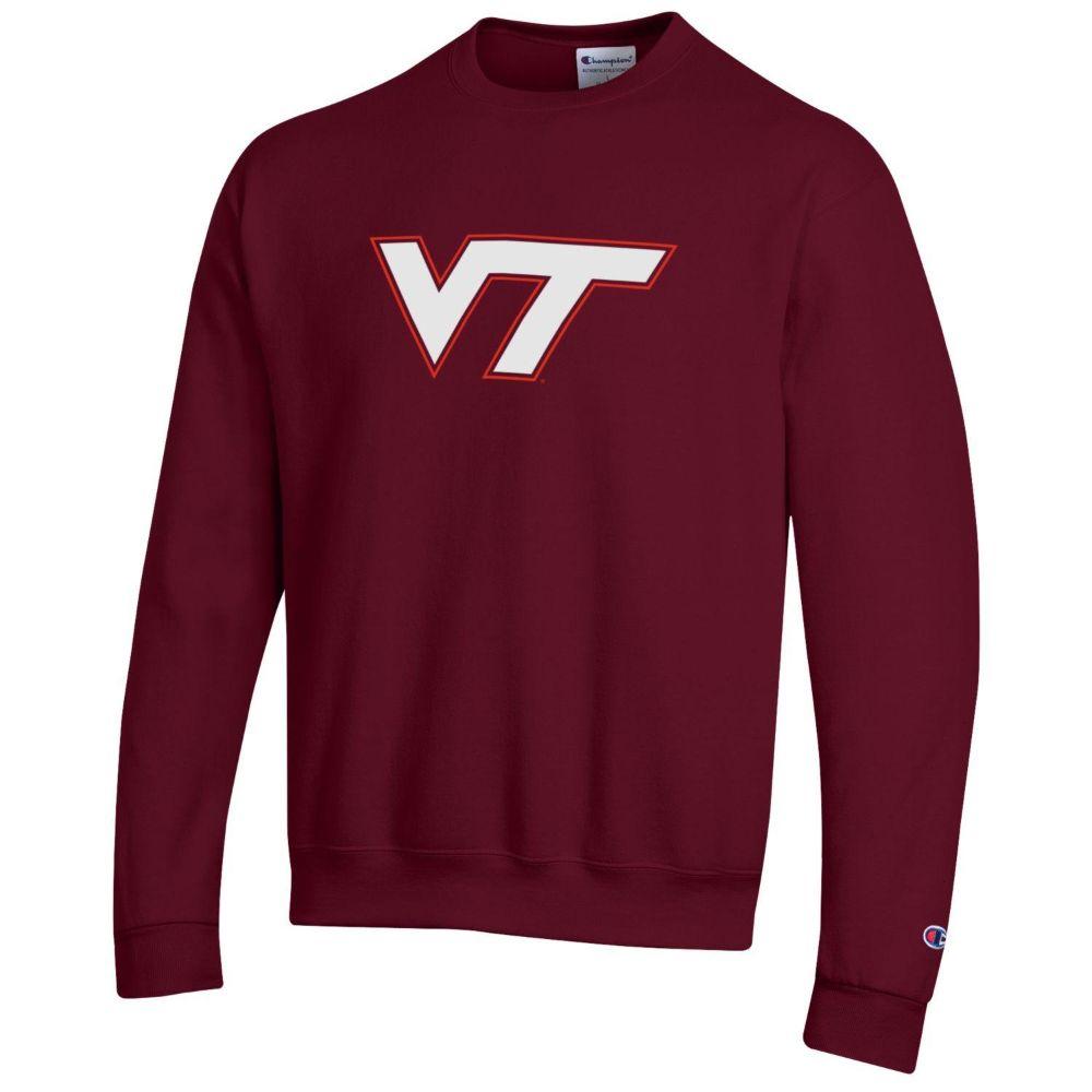 Hokies | Virginia Tech Champion Giant Logo Crew Sweatshirt | Alumni Hall