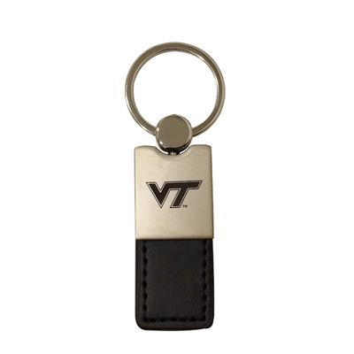 Virginia Tech Leather Keychain