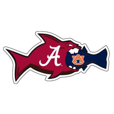 Alabama/Auburn Rivalfish Magnet 3