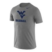  West Virginia Nike Men's Dri- Fit Legend Baseball Short Sleeve Tee