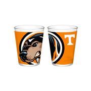  Tennessee 2 Oz Sublimated Side By Side Logo Shot Glass