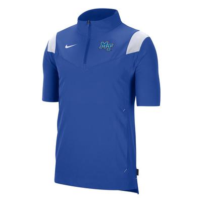 MTSU Nike Men's Coaches Short Sleeve Pullover