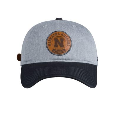 Nebraska Adidas Leather Patch Slouch Hat