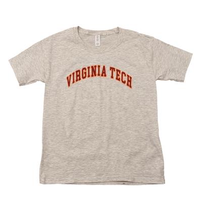 Virginia Tech Youth Arch Logo T-Shirt OATMEAL