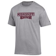  Mississippi State Champion Wordmark Banner Stack Tee