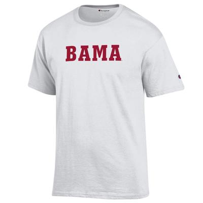 Alabama Champion Bama Straight Font Tee WHITE
