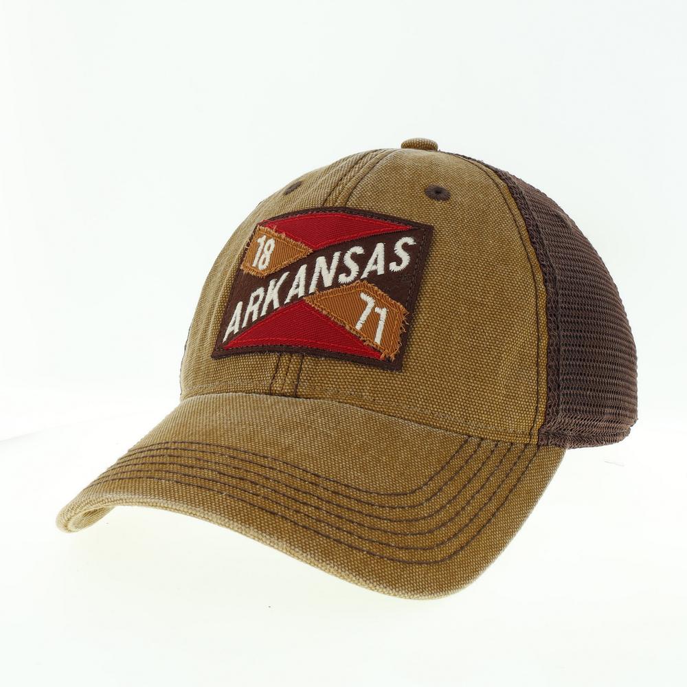  Arkansas Legacy Frayed X Patch Hat