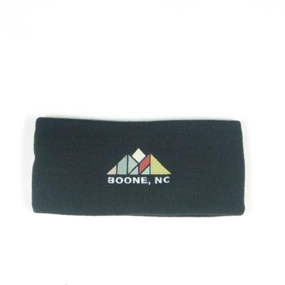 Boone Legacy Mountains Over Boone, NC Knit Headband NAVY
