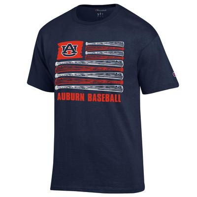 Auburn Champion Baseball Flag Tee
