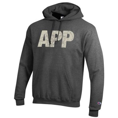 Appalachian State Champion Town Map Lettering Hoodie