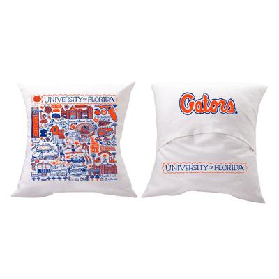 Florida Julia Gash Chenille Throw Pillow