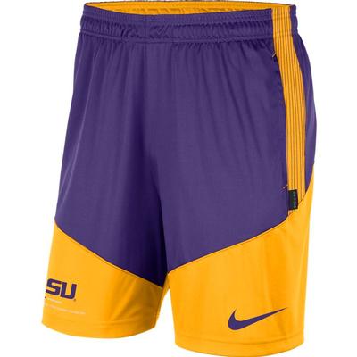 LSU Nike Men's Dri-Fit Knit Shorts