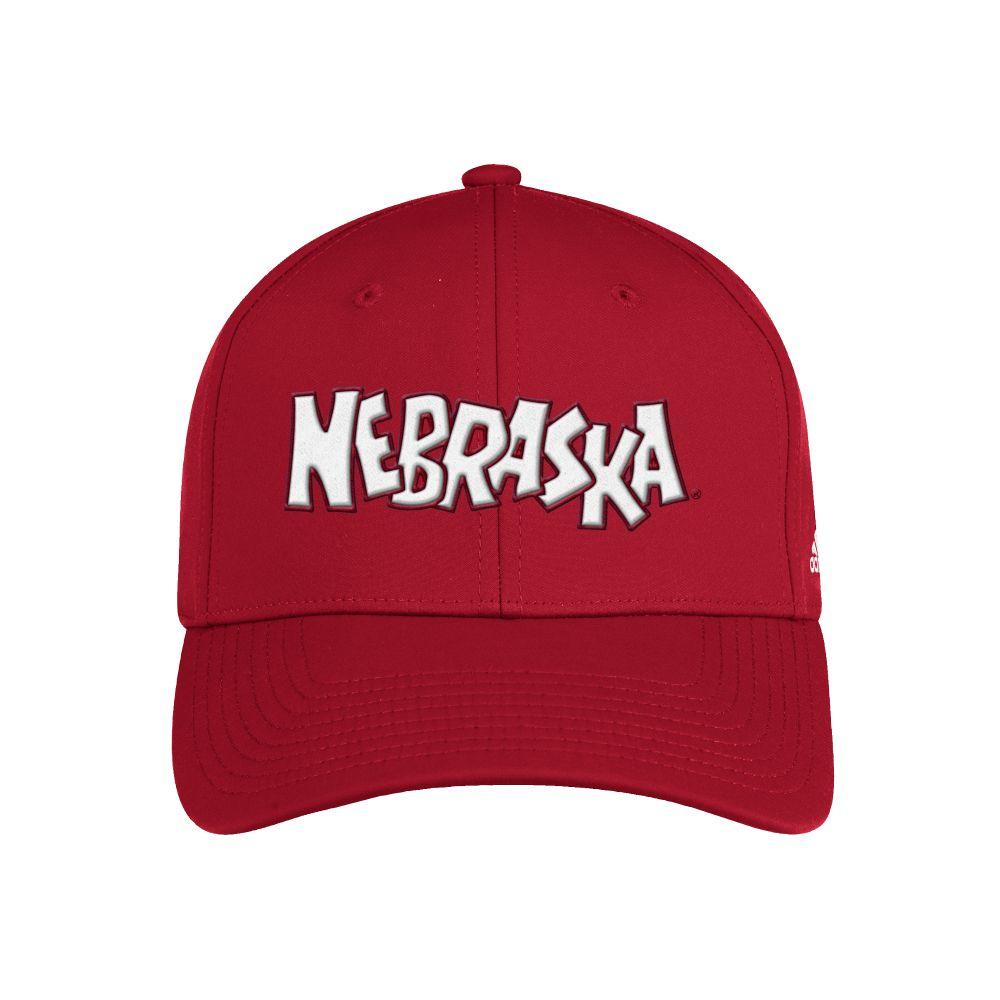 Huskers | Nebraska Adidas Stretch Fit Hat Alumni Hall