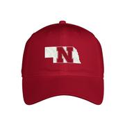 Nebraska Adidas State With N Logo Slouch Hat