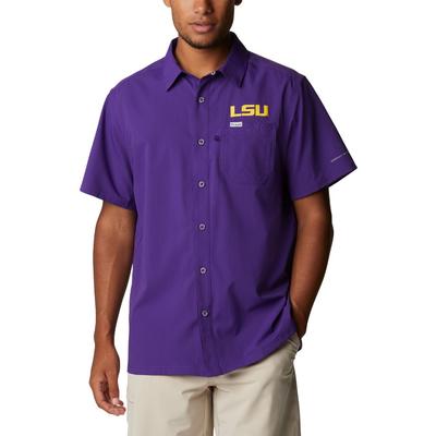 LSU Columbia Slack Tide Camp Shirt