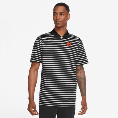 Clemson Nike Golf Men's Victory Stripe Polo BLACK