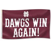  Mississippi State Baseball Dawgs Win Again House Flag (3 Ft X 5 Ft)