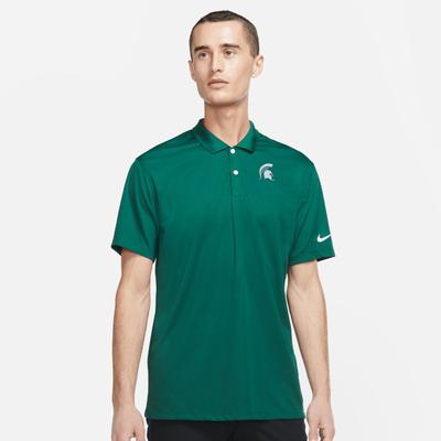 Michigan State Nike Golf Men's Victory Solid Polo GORGE_GREEN