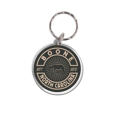 Boone Wincraft EST 1872 Round Keychain