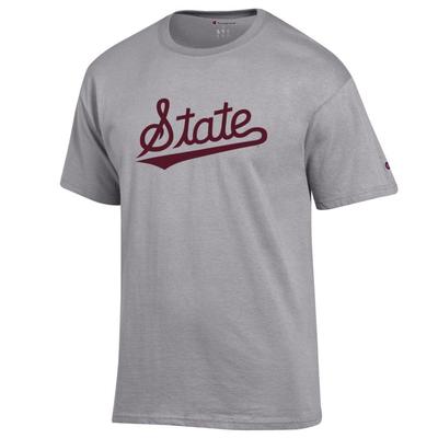 Mississippi State Champion State Script Tee OXFORD