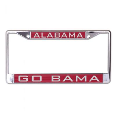 University of Alabama License Plate Cover Screw Set Included 2 PCS Alabama Crimson Tide Aluminum Alloy License Plate Frames UA Car Licenses Plate Covers Plates 