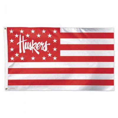 Nebraska Huskers Americana House Flag