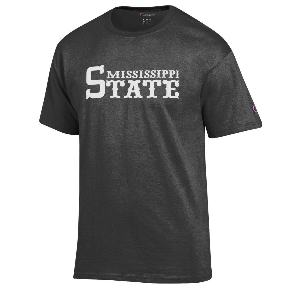 Bulldogs | Mississippi State Champion Baseball Font Tee | Alumni Hall