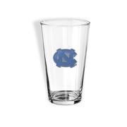  Unc 16 Oz Blue Logo Drinking Glass