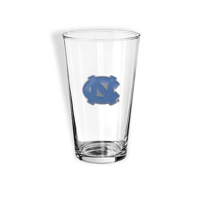 UNC 16oz Blue Logo Drinking Glass