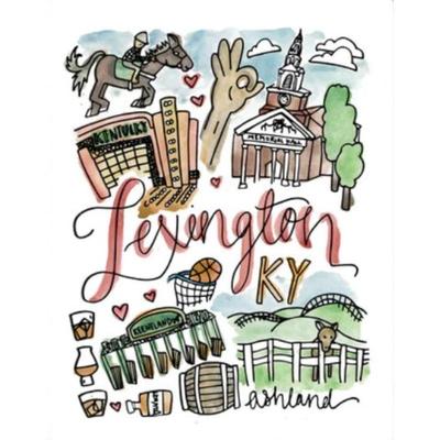 Kentucky 8x10 Lexington City Print