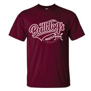  Mississippi State Baseball Laces Short Sleeve Tee