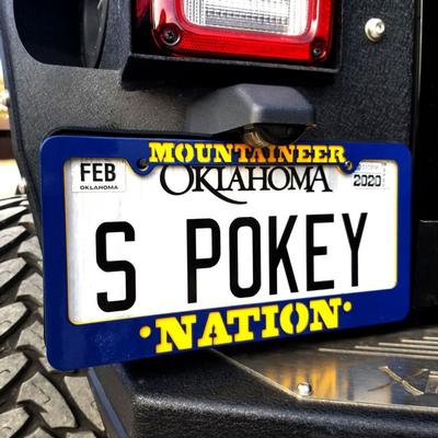 West Virginia Mountaineer Nation License Plate Frame
