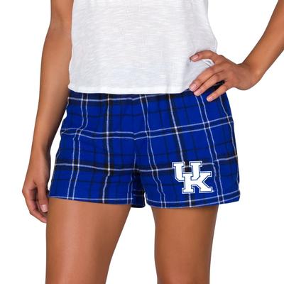 Kentucky College Concepts Women's Ultimate Flannel Shorts