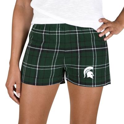 Michigan State College Concepts Women's Ultimate Flannel Shorts