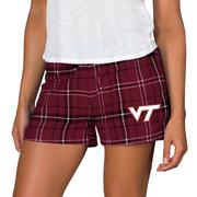  Virginia Tech College Concepts Women's Ultimate Flannel Shorts