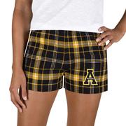  Appalachian State College Concepts Women's Ultimate Flannel Shorts