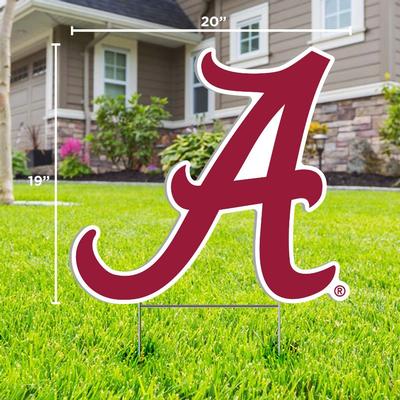 Alabama Script A Logo Lawn Sign